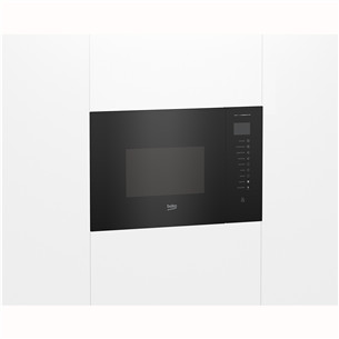 Beko, 25 L, 1450 W, black - Built-in microwave oven with grill