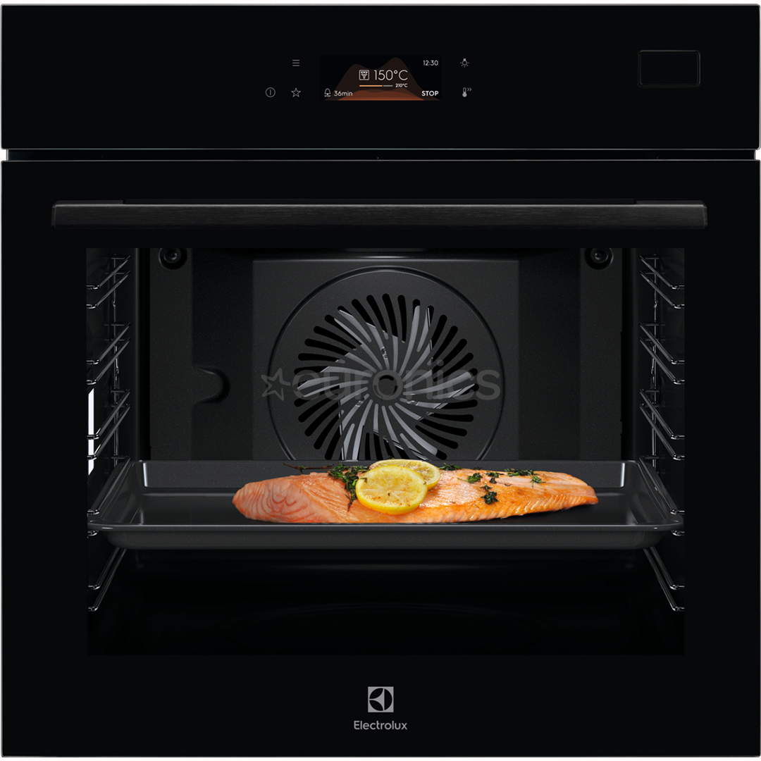 Electrolux 800 Series MealAssist, 70 L, melna - Iebūvējama tvaika cepeškrāsns