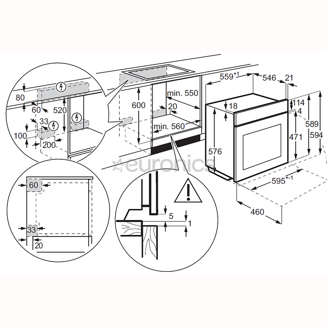 Electrolux 800 Series MealAssist, 70 L, black - Built-in steam oven