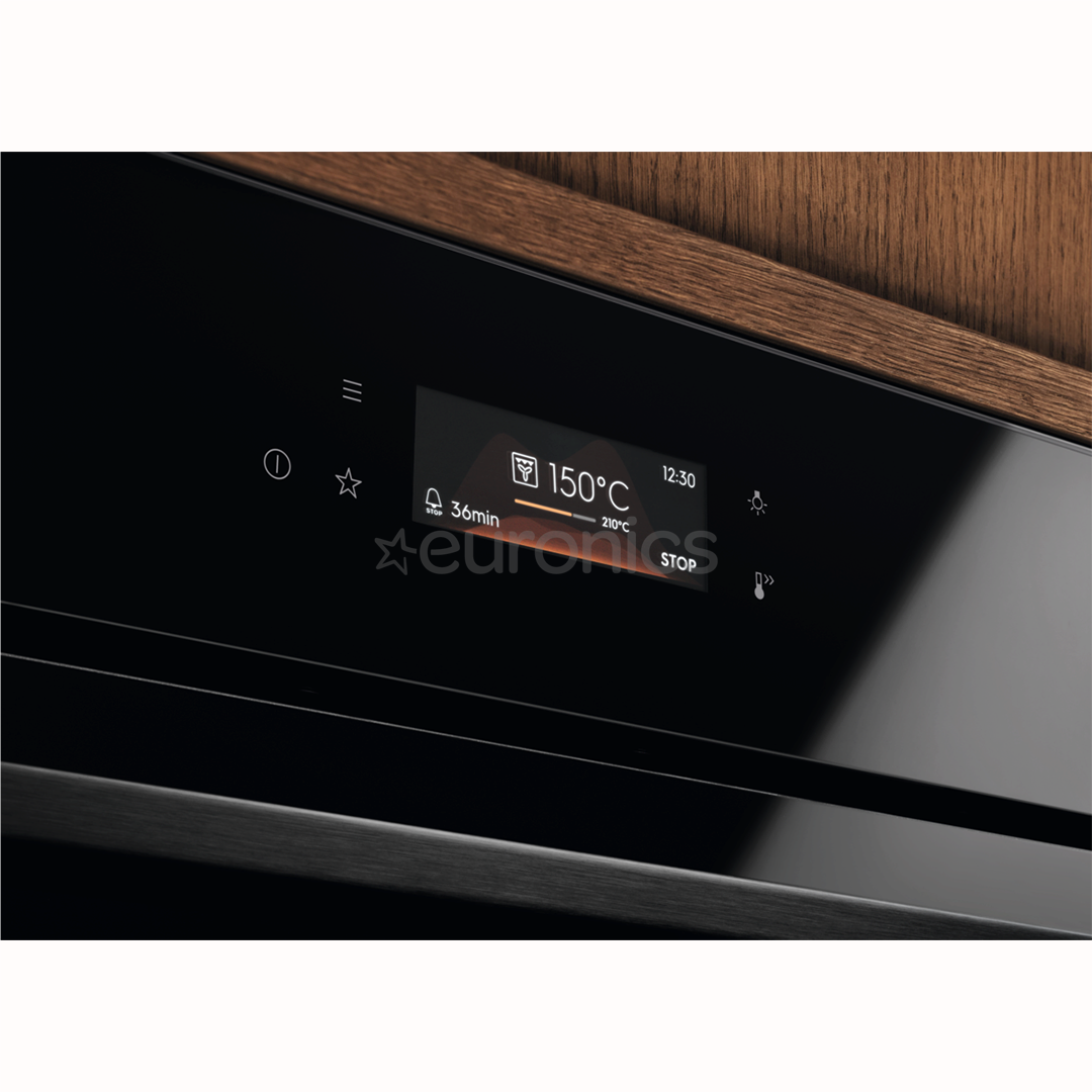 Electrolux 800 Series MealAssist, 70 L, melna - Iebūvējama tvaika cepeškrāsns