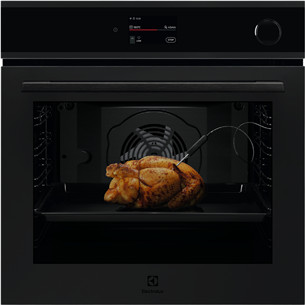 Electrolux 700 Series MealAssist with SteamCrisp, 72 L, pyrolytic cleaning, matte black - Built-in steam oven EOC9P3XT