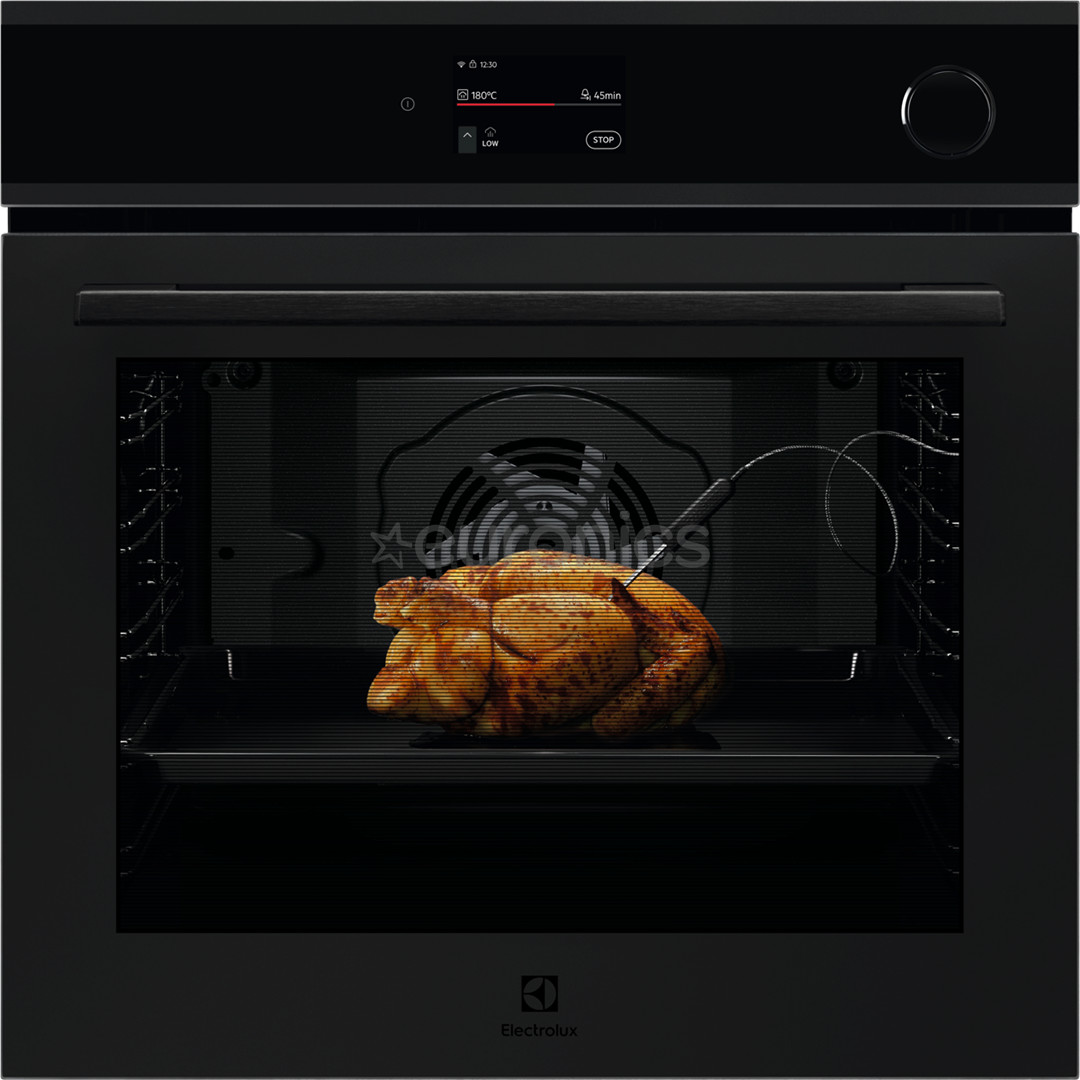 Electrolux 700 Series MealAssist with SteamCrisp, 72 л, пиролитическая очистка, матовый черный - Интегрируемый паровой духовой шкаф