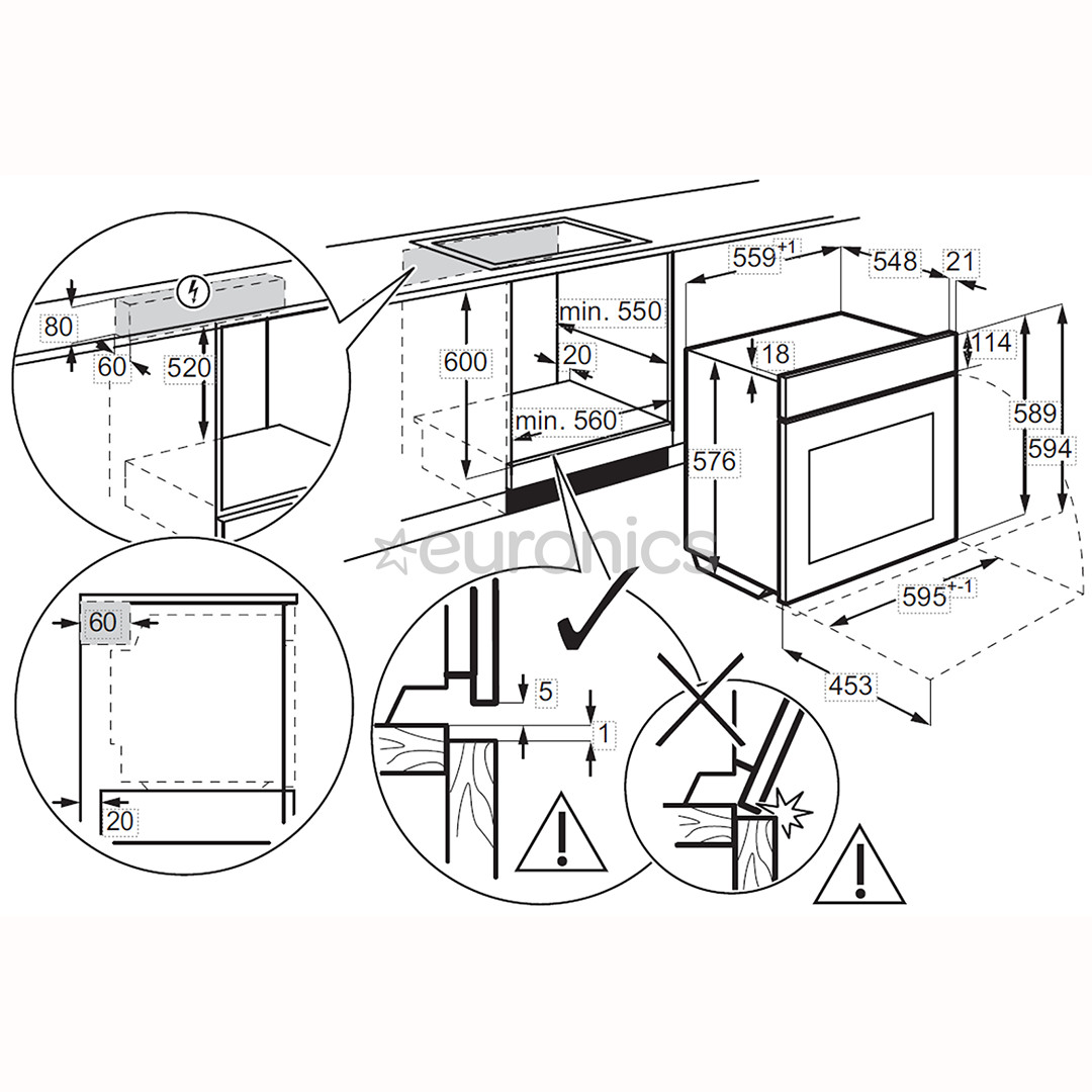 Electrolux 700 Series MealAssist with SteamCrisp, 72 л, пиролитическая очистка, матовый черный - Интегрируемый паровой духовой шкаф