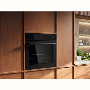 Electrolux 700 Series MealAssist ar SteamCrisp, 72 L, pirolītiskā tīrīšana, matēta melna - Iebūvējama tvaika cepeškrāsns