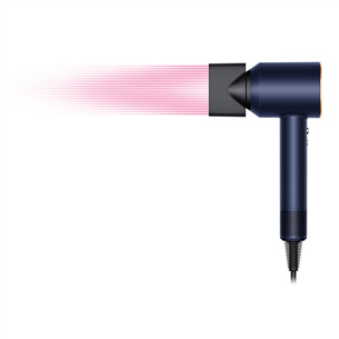 Dyson Supersonic, 1600 W, tumši zila/vara - Matu fēns