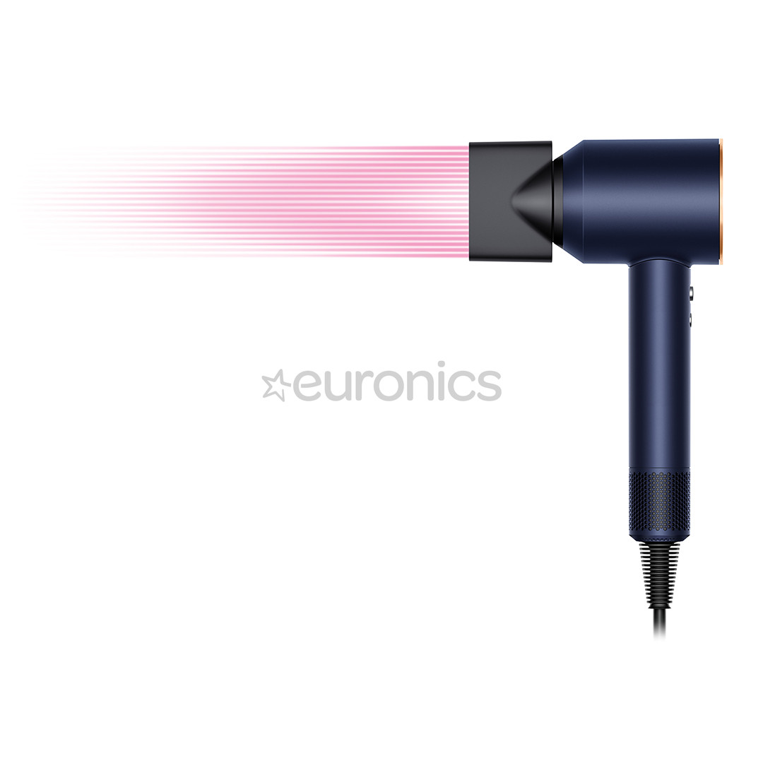 Dyson Supersonic, 1600 W, tumši zila/vara - Matu fēns