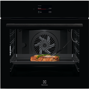 Electrolux 700 Series MealAssist, 71 L, pirolītiskā tīrīšana, melna - Iebūvējama elektriskā cepeškrāsns LOE9P3XZ