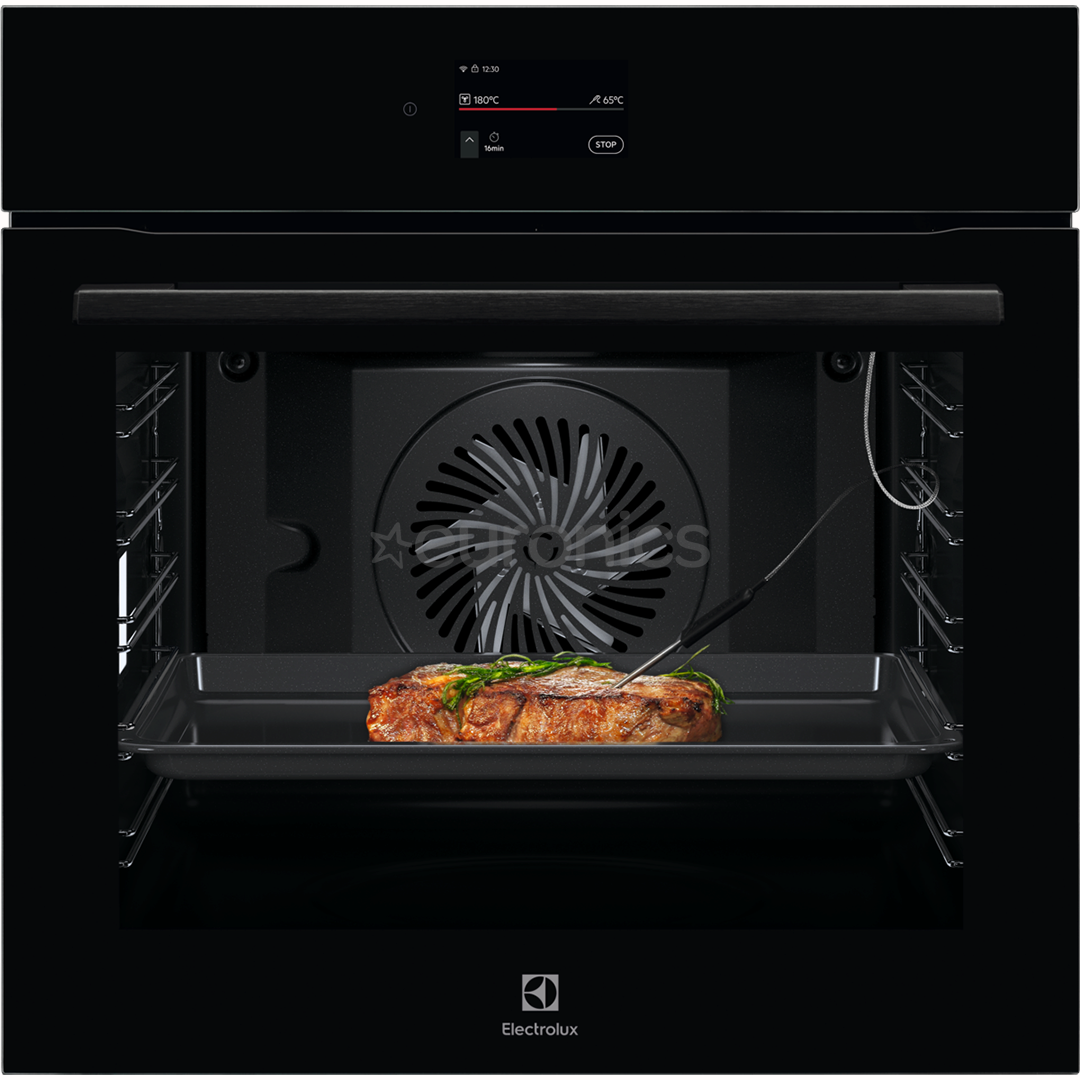 Electrolux 700 Series MealAssist, 71 L, pirolītiskā tīrīšana, melna - Iebūvējama elektriskā cepeškrāsns