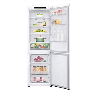 LG NatureFRESH, NoFrost, 344 л, высота 186 см, белый - Холодильник