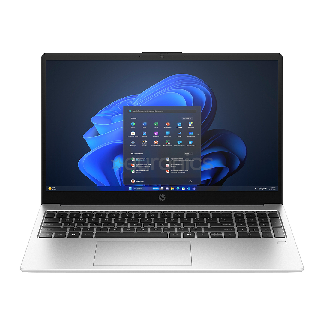 HP 250R G10, 15,6'', SVA, Core 5, 32 GB, 512 GB, ENG, sudraba - Portatīvais dators