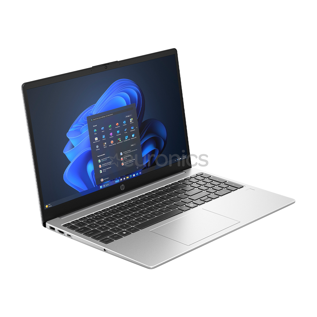 HP 250R G10, 15,6'', SVA, Core 5, 32 GB, 512 GB, ENG, sudraba - Portatīvais dators