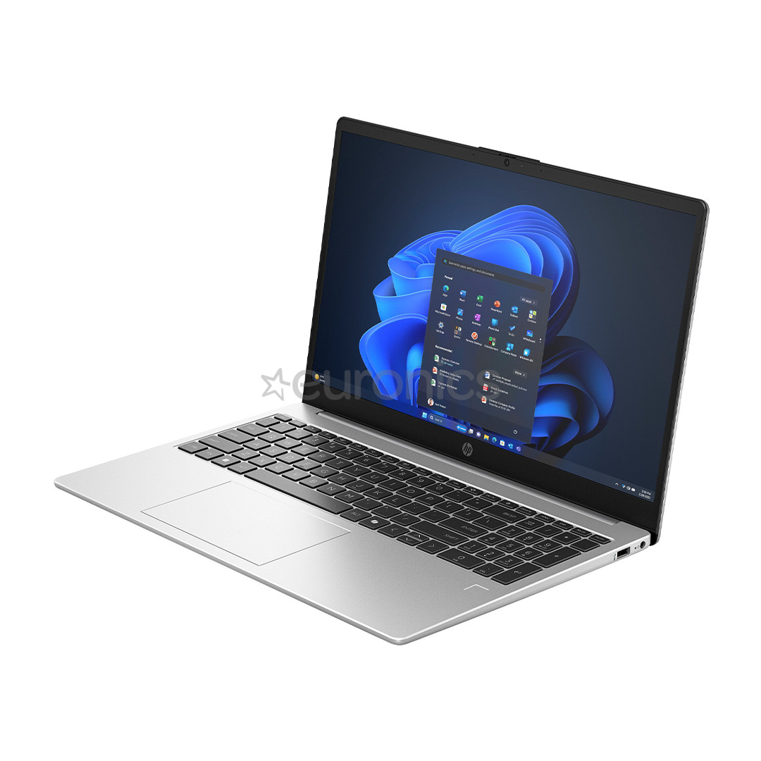 HP 250R G10, 15,6'', SVA, Core 5, 32 GB, 512 GB, ENG, sudraba - Portatīvais dators