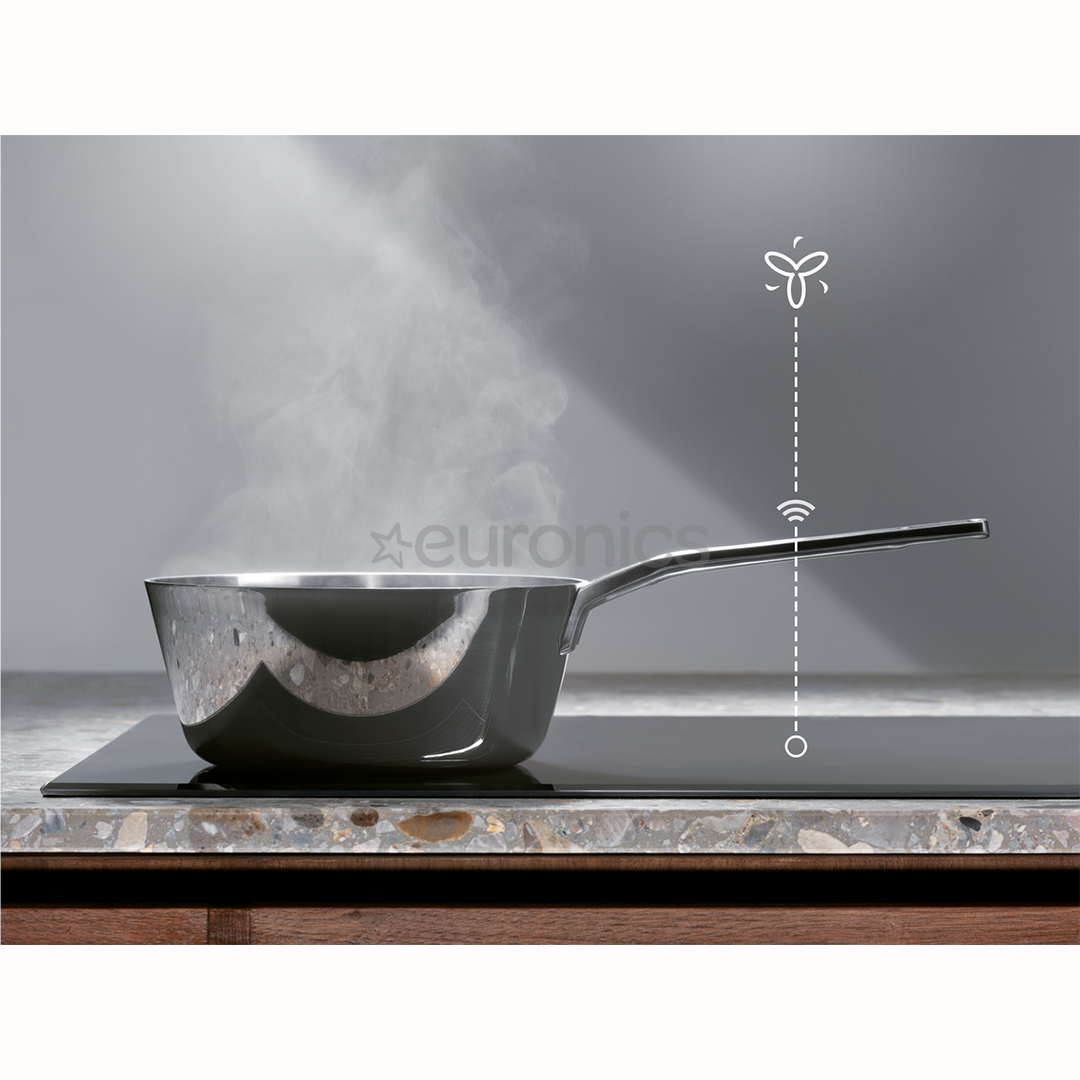 Electrolux 600 Series Bridge Hob2Hood, platums 59 cm, melna - Iebūvējama indukcijas plīts virsma