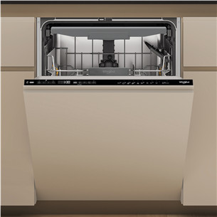 Whirlpool, 6th Sense, 16 komplekti, platums 60 cm - Iebūvējama trauku mazgājamā mašīna WH6IC16B4M6T0