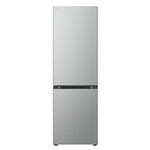 LG, NoFrost, 344 л, высота 186 см, серебристый - Холодильник
