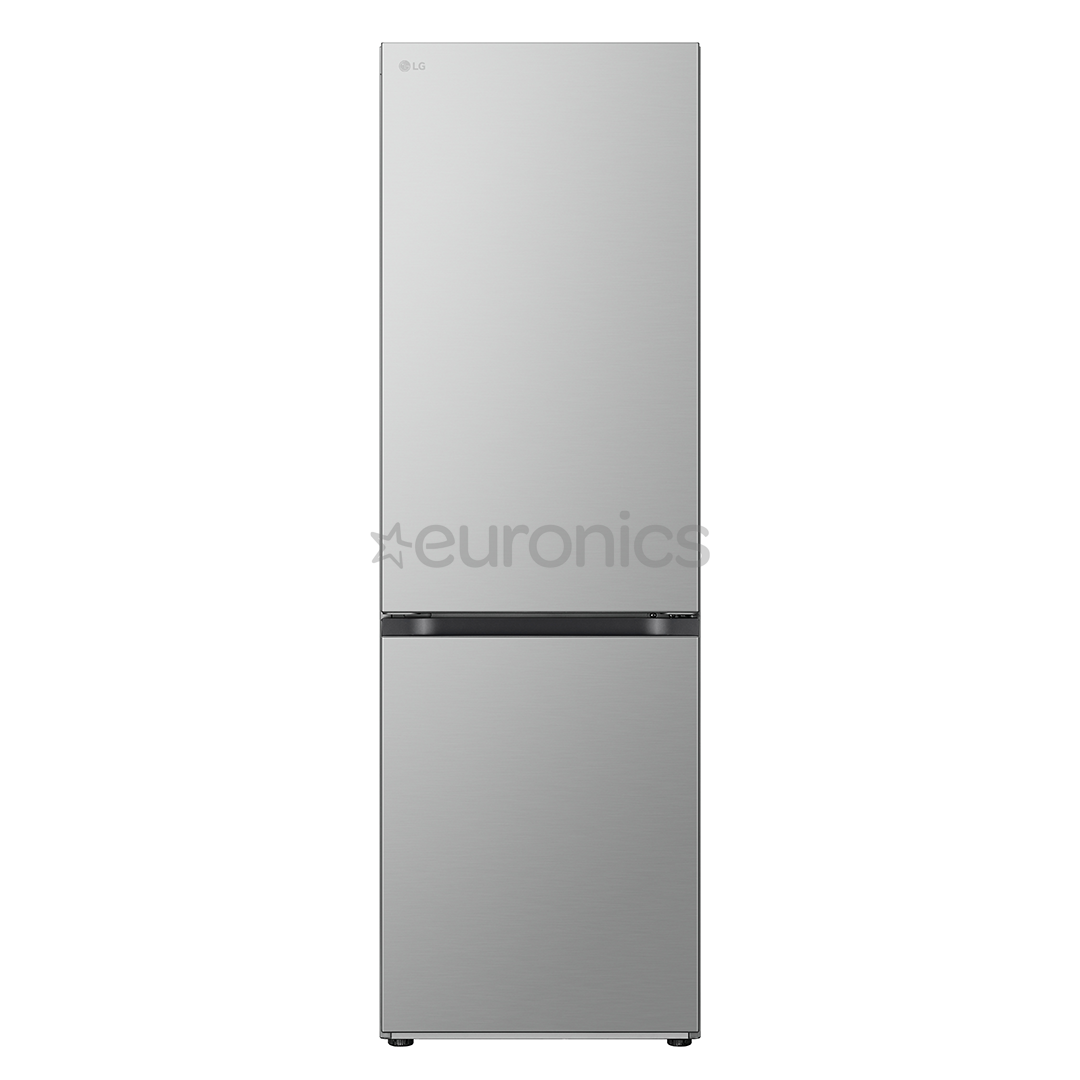 LG, NoFrost, 344 л, высота 186 см, серебристый - Холодильник