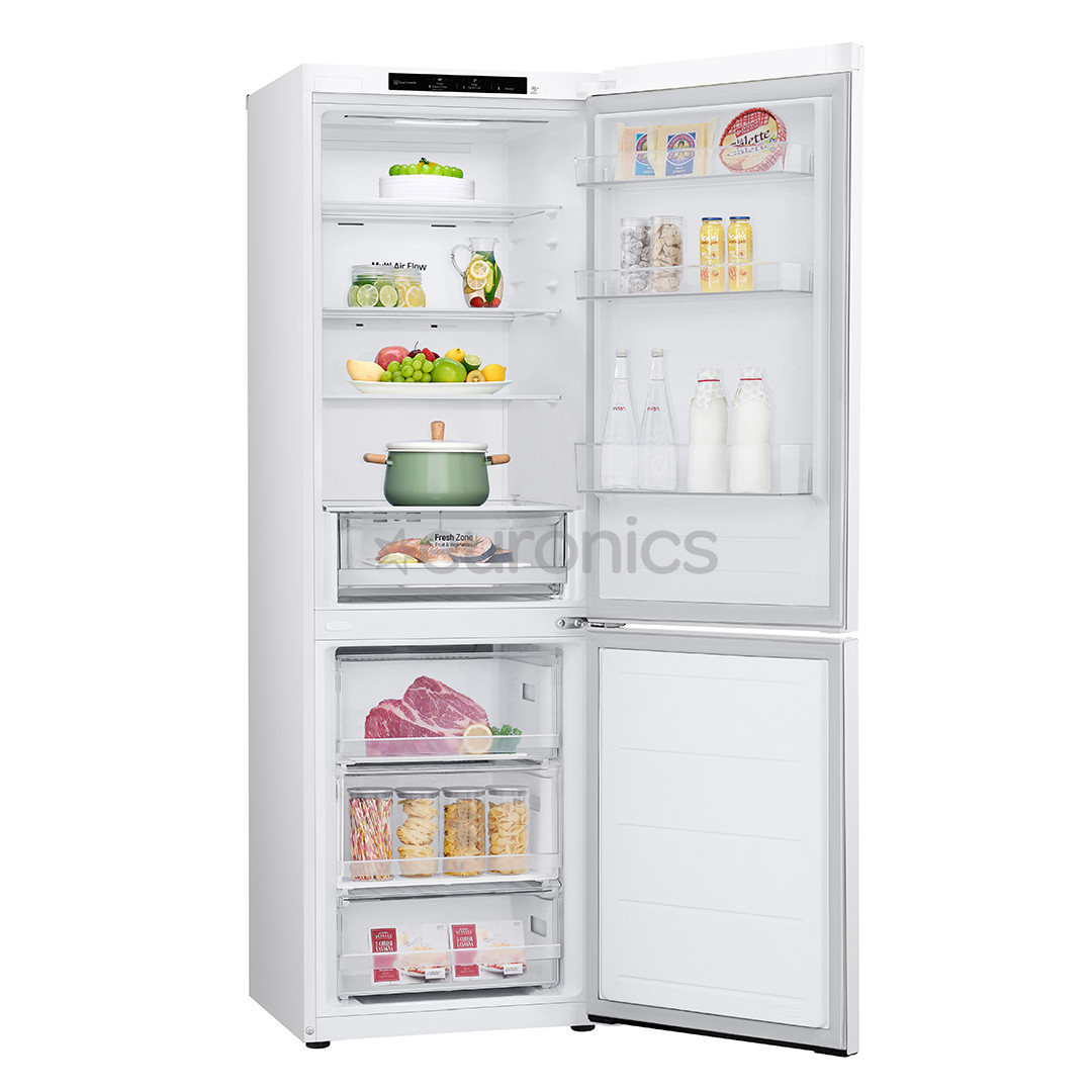 LG NatureFRESH, NoFrost, 344 л, высота 186 см, белый - Холодильник