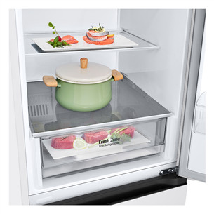 LG NatureFRESH, NoFrost, 344 л, высота 186 см, белый - Холодильник