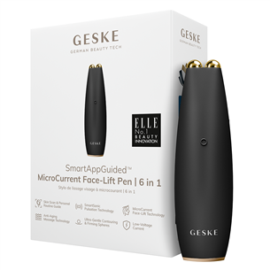 Geske SmartAppGuided, 6-in-1, grey - Microcurrent face-lift pen