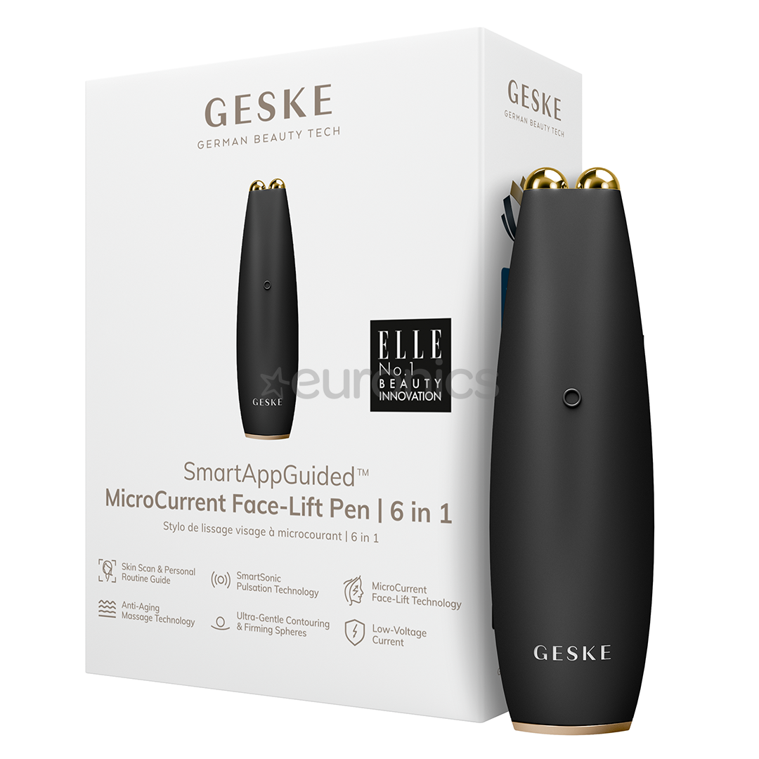 Geske SmartAppGuided, 6-in-1, grey - Microcurrent face-lift pen