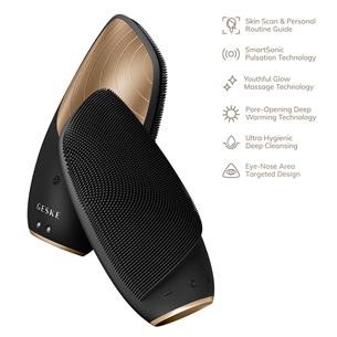 Geske Sonic Thermo Facial Brush, 6 в 1, серый - Прибор для очищения лица