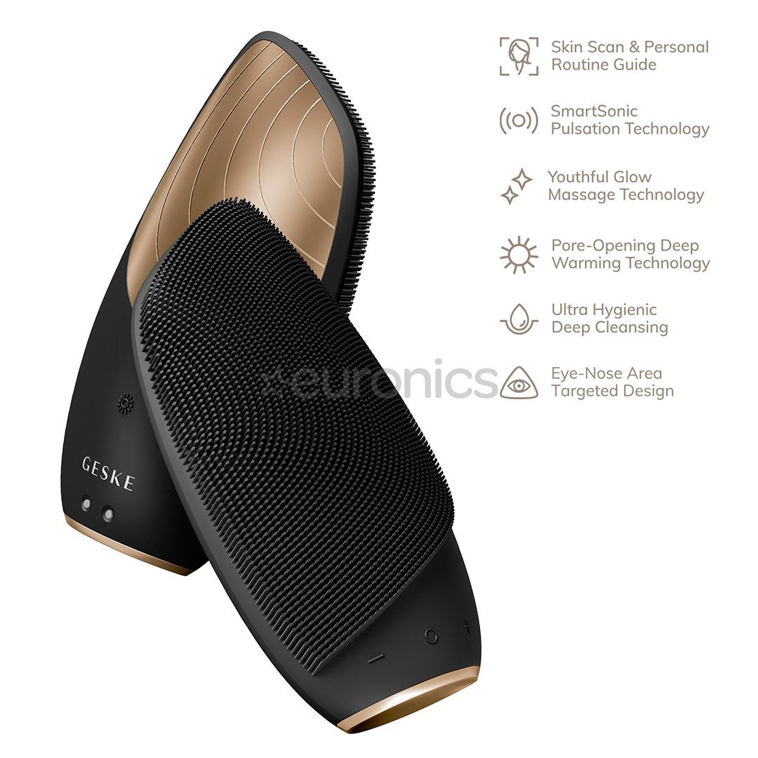 Geske Sonic Thermo Facial Brush, 6 в 1, серый - Прибор для очищения лица