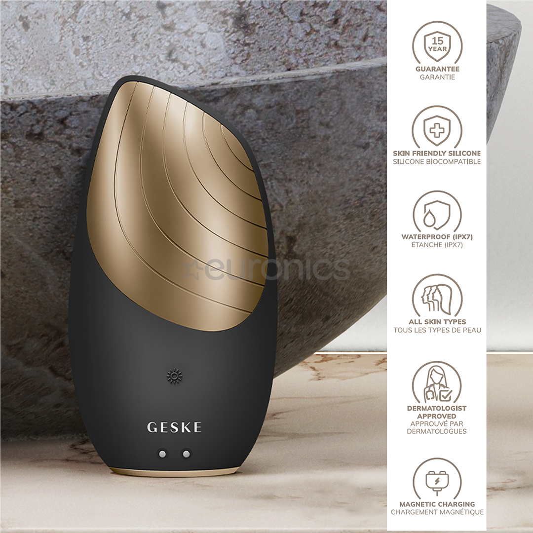 Geske Sonic Thermo Facial Brush, 6 в 1, серый - Прибор для очищения лица
