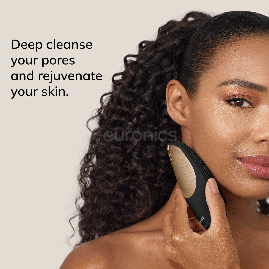 Geske Sonic Thermo Facial Brush | 6 in 1, pelēka - Ierīce sejas ādas kopšanai