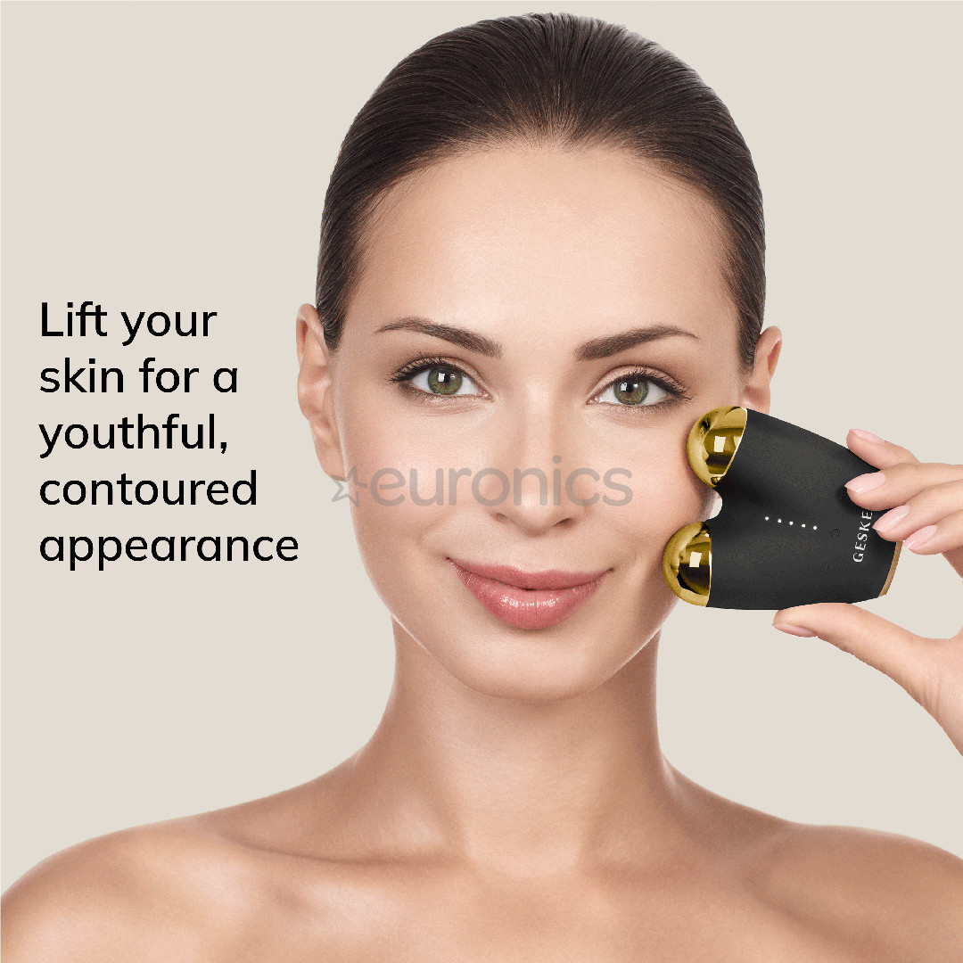 Geske SmartAppGuided, MicroCurrent Face-Lifter | 6 in 1, pelēka - Ierīce sejas ādas liftingam