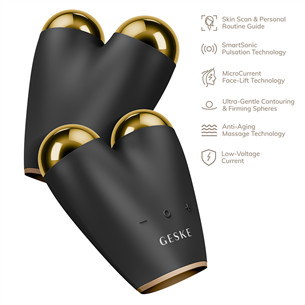 Geske SmartAppGuided, MicroCurrent Face-Lifter | 6 in 1, pelēka - Ierīce sejas ādas liftingam