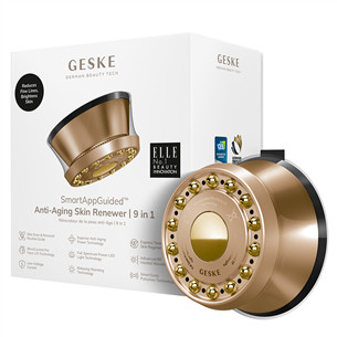 Geske SmartAppGuided, Anti-Aging Skin Renewer | 9 in 1, pelēka - Ierīce sejas ādas kopšanai