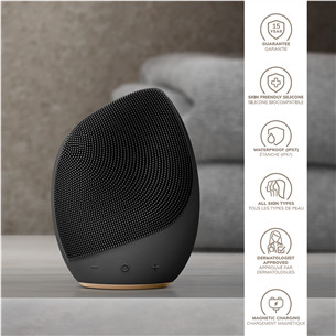 Geske Sonic Facial Brush | 5 in 1, pelēka - Ierīce sejas ādas kopšanai