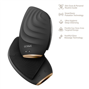 Geske Sonic Facial Brush | 5 in 1, pelēka - Ierīce sejas ādas kopšanai