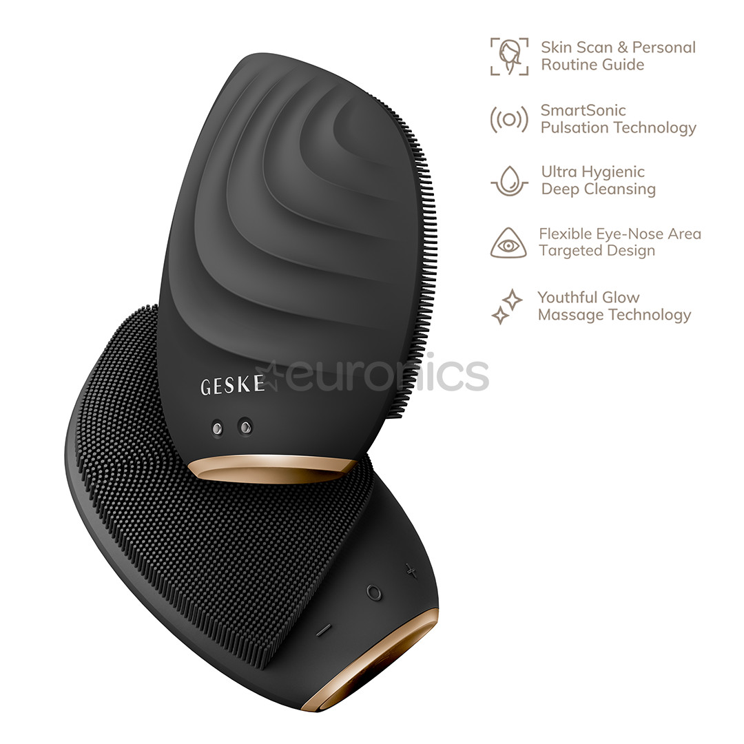 Geske Sonic Facial Brush | 5 in 1, pelēka - Ierīce sejas ādas kopšanai
