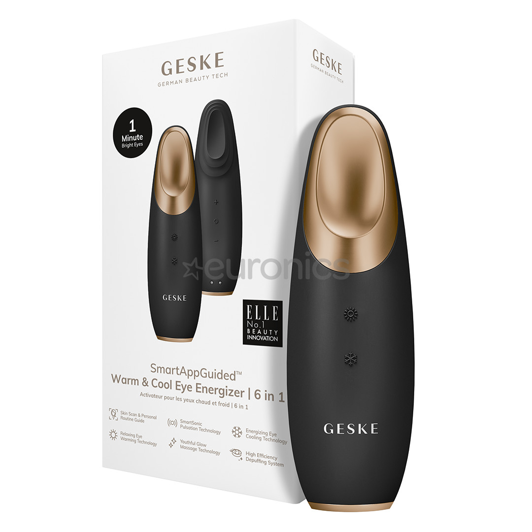 Geske SmartAppGuided, Warm & Cool Eye Energizer, 6 в 1, серый - Массажер для кожи вокруг глаз