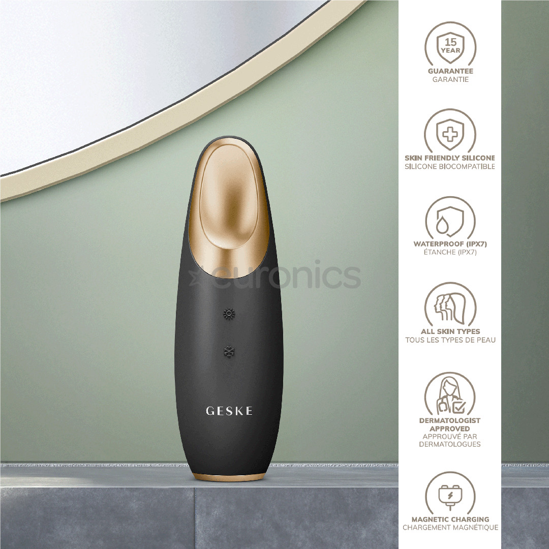 Geske SmartAppGuided, Warm & Cool Eye Energizer, 6 в 1, серый - Массажер для кожи вокруг глаз