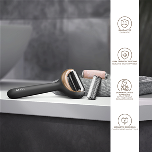 Geske MicroNeedle Face & Body Roller | 9 in 1, grey - Facial skincare device