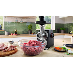 Bosch MultiPower, Series 6, 2100 W, melna - Gaļas maļamā mašīna