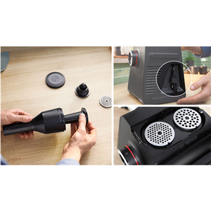 Bosch MultiPower, Series 6, 2100 W, melna - Gaļas maļamā mašīna