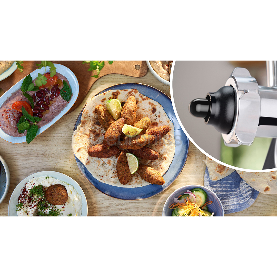 Bosch MultiPower, Series 6, 2100 W, melna - Gaļas maļamā mašīna