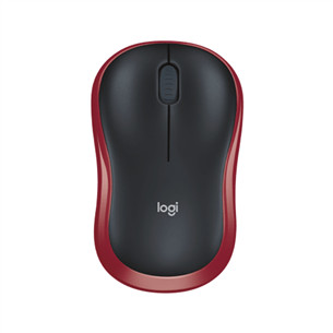 Logitech M185, sarkana - Bezvadu datorpele