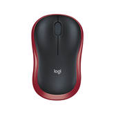 Logitech M185, sarkana - Bezvadu datorpele