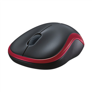 Logitech M185, sarkana - Bezvadu datorpele