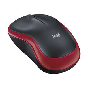 Logitech M185, sarkana - Bezvadu datorpele
