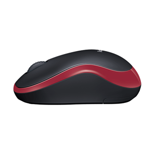 Logitech M185, sarkana - Bezvadu datorpele