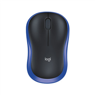 Logitech M185, zila - Bezvadu datorpele