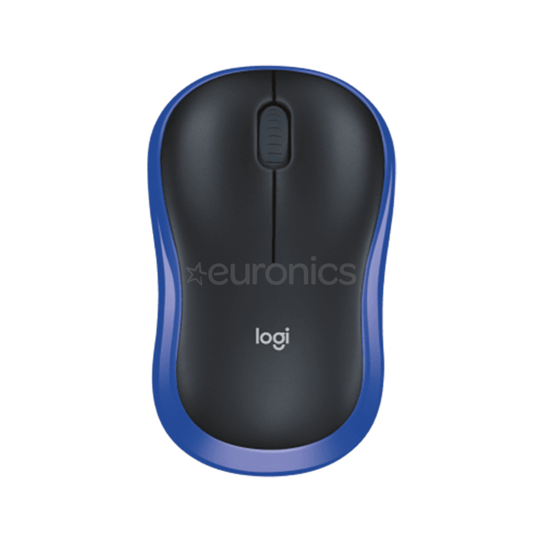 Logitech M185, zila - Bezvadu datorpele