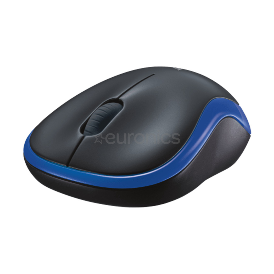 Logitech M185, zila - Bezvadu datorpele
