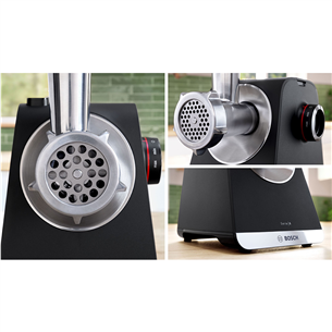 Bosch MultiPower, Series 6, 2100 W, melna - Gaļas maļamā mašīna
