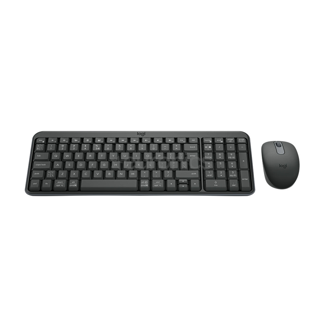 Logitech MK250 Compact, Bluetooth, US, melna - Bezvadu klaviatūra ar peli